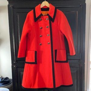 Vintage Wool Orange Coat 39" Bust